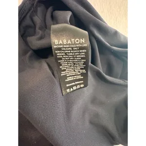 Babaton Aritzia Black High Neck Racerback Thong Bodysuit Small Sleeveless Top‎ thumbnail 5