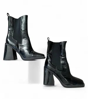 Circus NY Sam Edelman Lauren Snip-Toe Chelsea Patent Leather Boots 6.5 thumbnail 3