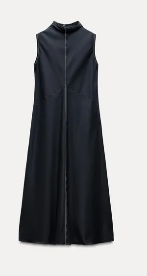 Zara Long Black Dress thumbnail 1