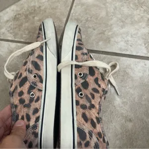 RE/DONE Low Top Skate Sneakers Faded Leopard Print Canvas Size 37 Pre Owned‎ thumbnail 10
