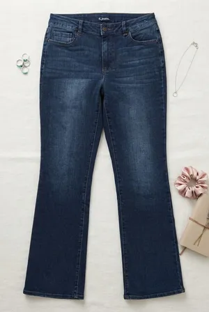 D.jeans Womens Size 6 Dark Wash Bootcut Denim Stretch Jeans Repreve Blend thumbnail 1