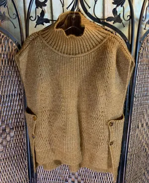 Anthropologie One Size Knit Sweater Vest thumbnail 1