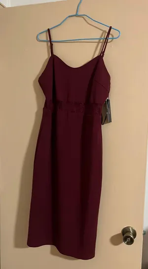 Lulus Dark Red Dress thumbnail 1