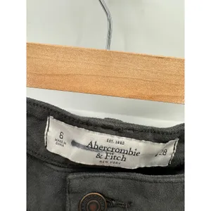 Abercrombie‎ Gray Suede Pants Slight Stretch Flat Front Womens Size 6 thumbnail 3