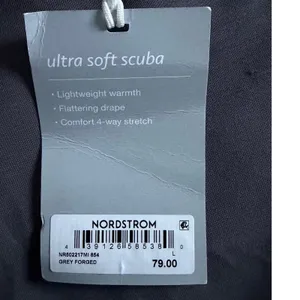 Zella Ultra Soft Scuba Wide Leg Pants Grey Forged NR502217MI L New thumbnail 4