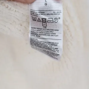 Old Navy Womens Cream Open Front Longline Cardigan Sweater Wool Blend Large thumbnail 4