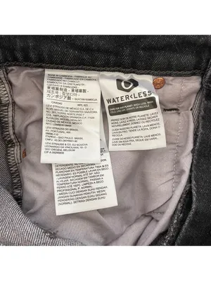 Levi’s Ribcage Straight Ankle Washed Black Gray Size 28 Inseam 27 Grunge Casual thumbnail 8