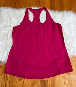 Athleta Pink Racerback Tank Top Women’s Large thumbnail 1