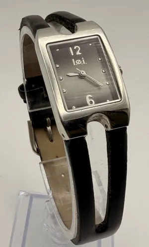 Vintage L.e.i. Y2K Split-Strap Fashion Watch LEIL 9530 Working New Battery thumbnail 1