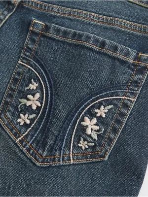 Hollister Low-Rise Embroidered Bootcut Jeans | 27S thumbnail 5
