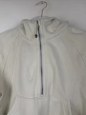 Lululemon Scuba Oversized Half-Zip Hoodie Sweatshirt Bone Size XS/S thumbnail 3
