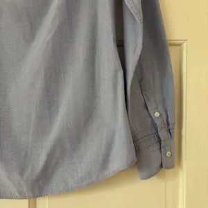 Tommy‎ Hilfiger Women’s Size 6 Blue Pintucked Button Down Shirt Blouse Cotton thumbnail 10