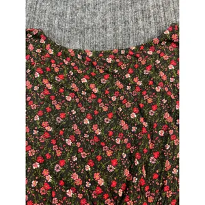AEROPOSTALE Floral Crop Top Women XL Black Pink Smocked V-Neck Puff‎ Sleeve NWT thumbnail 12