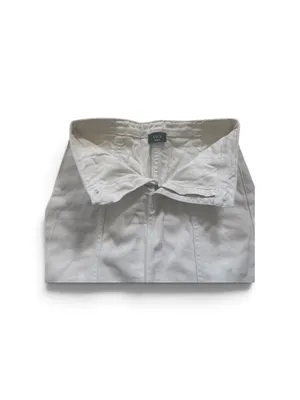 Vici Front Slit Cream Denim Maxi Skirt thumbnail 3