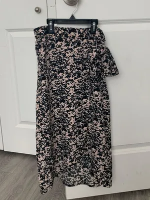 Midi length wrap around skirt Black Size XXS thumbnail 1
