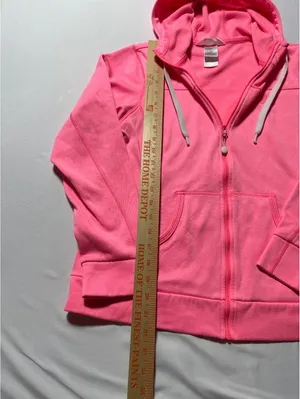 The North Face Pink Zip-Up Hoodie thumbnail 4