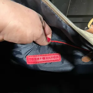 Tommy Hilfiger Beige and Brown Monogram‎ Bag thumbnail 4