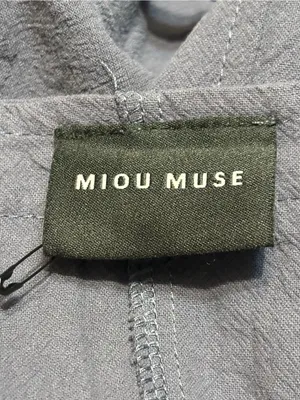 Miou Muse Cotton Dolly Overalls Color: gray/ Blue Garmentory, Size:L NWOT thumbnail 6