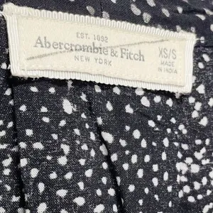 Abercrombie & Fitch Black & White Spotted 3/4 Sleeve Blazer With Pocket thumbnail 7