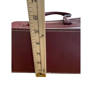 Dooney & Bourke Beacon Collection Matte Bordeaux Vacchetta Leather Shoulder Bag thumbnail 10