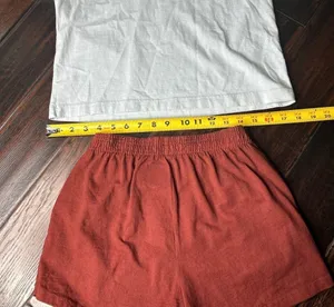 Crewneck short sleeve T-shirt & elastic waist cotton shorts Los Angeles Apparel thumbnail 2