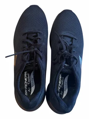 Skechers Women's Black Mesh Lace-Up Arch Fit Sneakers thumbnail 5