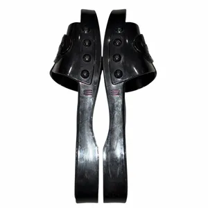 Melissa Black Platform Jelly Slides Sandals Shoes 9 thumbnail 6