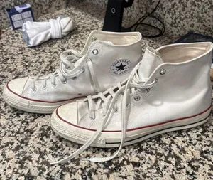White Converse Men’s High-Top All Star thumbnail 1