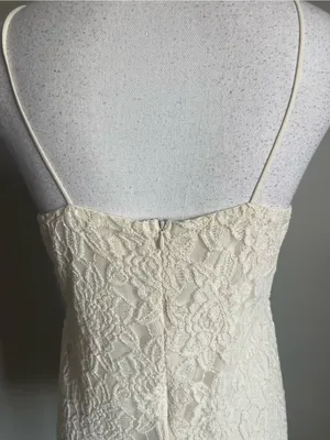 PINS & NEEDLES | Cream Lace Mini Dress Sz M thumbnail 8
