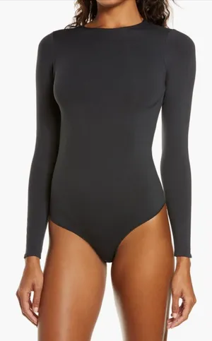 SKIMS Essential Bodysuits Crewmeck long sleeve, Size Small, $78 thumbnail 1