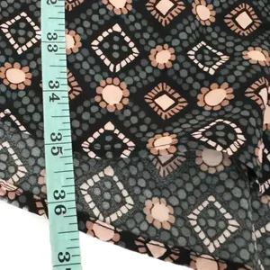Ann Taylor LOFT Geometric Floral Shirt Dress Pink Gray Long Sleeve Women’s XS/S thumbnail 9