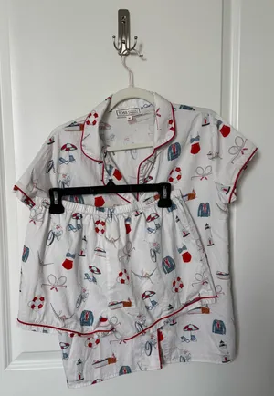 TOSS Designs Lounge Pajama Shorts Medium - Apres Sea thumbnail 2