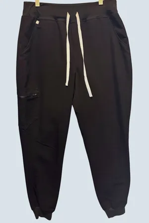 1910 | FIGS Zamorra High Waisted Jogger Scrub Pants Black Womens M Medical Nurse thumbnail 1