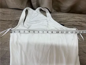 Marcella Empire Dress in off white size xs thumbnail 5