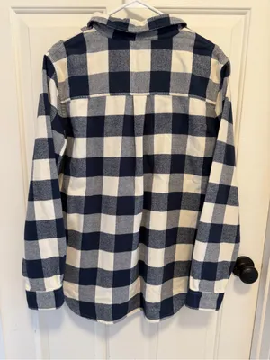 L.L. Bean 100% Cotton Soft Brushed Flannel Size Plaid Size Large thumbnail 3