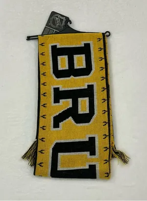 Boston Bruins NHL Hockey Reebok Team Logo Acrylic Winter Scarf Scarve Unisex thumbnail 1