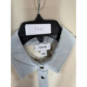 CeCe Denim Collar Placket Rib Dress size XS thumbnail 2