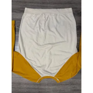 The Rolling Stones Women Sweatshirt M International Flags Raglan Yellow Cream thumbnail 16