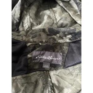 Eddie Bauer Women’s L Hooded Adventurer Hiking Parka Jacket Camouflage Vented thumbnail 5