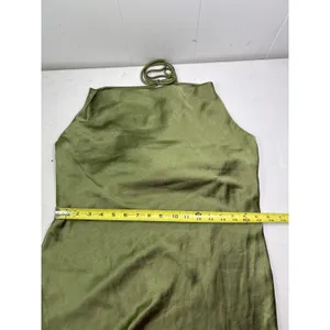 Princess Polly Alissa Green Slit satin strapless halter maxi dress in size 12 thumbnail 13