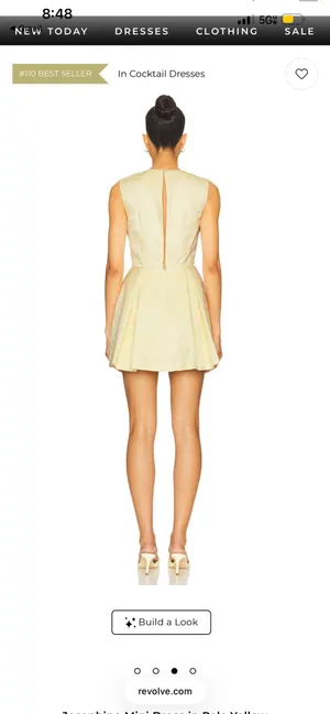 Lovers + Friends Yellow Mini Dress thumbnail 2