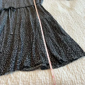 ✨ Abercrombie & Fitch Gray Black Leopard‎ Cheetah Mini Dress XS thumbnail 12