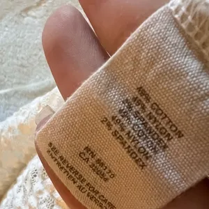 FREE PEOPLE‎ Cream Lace Oversized Short Size XS thumbnail 5