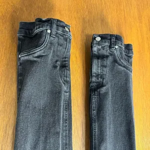 Revice Farrah High Rise Straight Leg Waistband Hem Denim Jeans Midnight Black 26 thumbnail 8