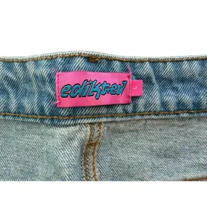 EDIKTED Chiara Micro Jean Skirt Size Large Denim Mini Cheeky thumbnail 3