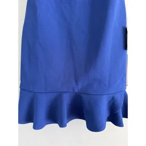 NWT Lulus Compelling Composure Blue Sleeveless Ruffled Bodycon Mini Dress Medium thumbnail 6
