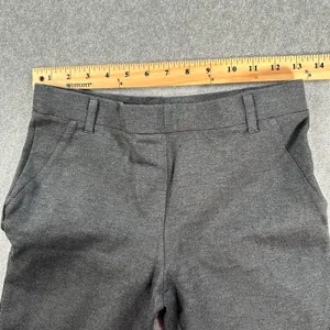 Quince Ponte Straight Leg Pant Women's X-Small Petite Charcoal Gray Pull On thumbnail 5