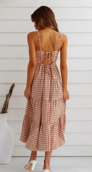 Hello Molly Maxi Gingham Dress thumbnail 2