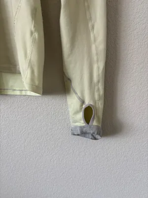 Cream Yellow Nike Running Quarter Zip thumbnail 4