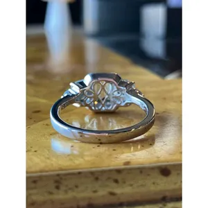Natural Aquamarine Blue Topaz Sterling Silver Ring Size 9 thumbnail 4